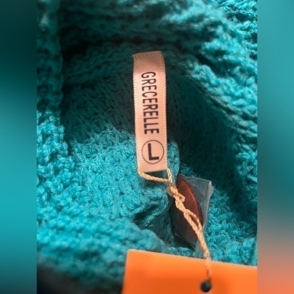 NWT - GRECERELLE Women's Solid Color Chunky Button Pullover Sweater Sz large - Picture 6 of 8